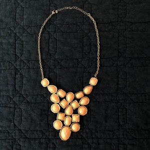 BaubleBar Beige Pink Bib Necklace